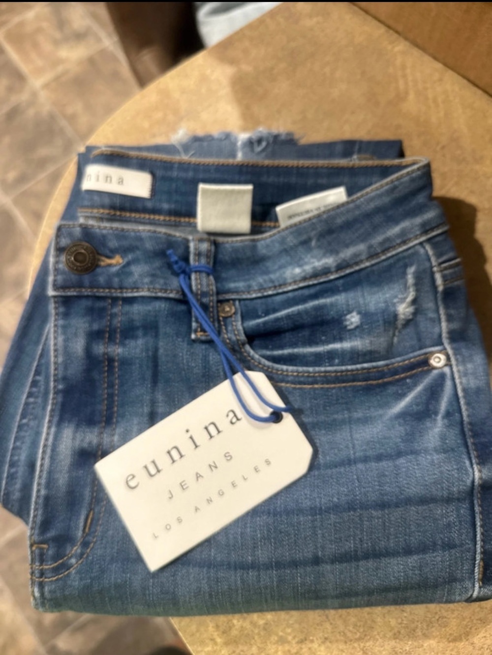 Eunina Blue Women's Jeans - Classic Mid Wash 11